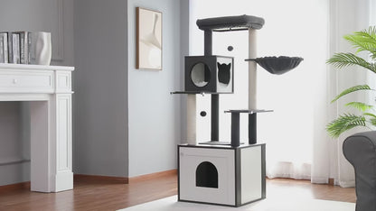 toilet tree with storage cabinet 
