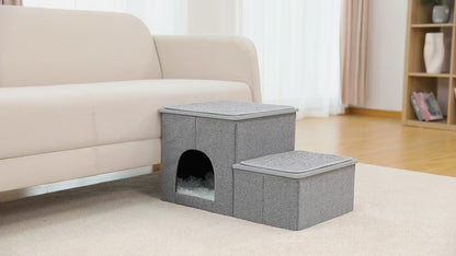 Dog stairs with storage 